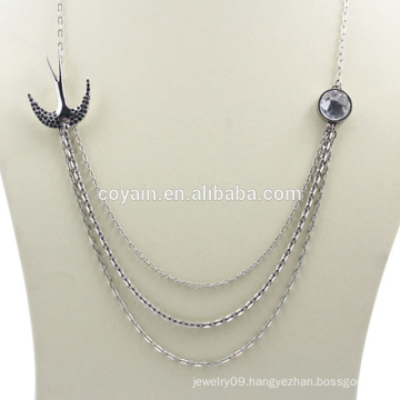 Charm 316L Stainless Steel Multilayer Chain Necklace For Women